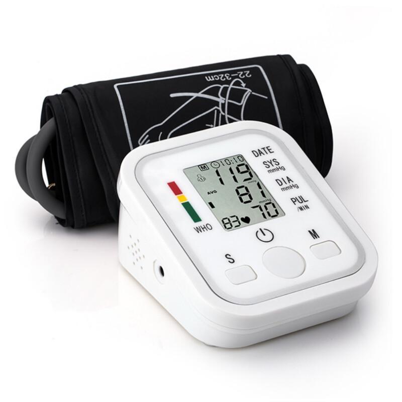 Portable Digital BP with Voice. Health Care Digital Upper Arm Blood Pressure Pulse Monitors Tonometer Portable Blood Pressure Meters Voice Sphygmomanometer