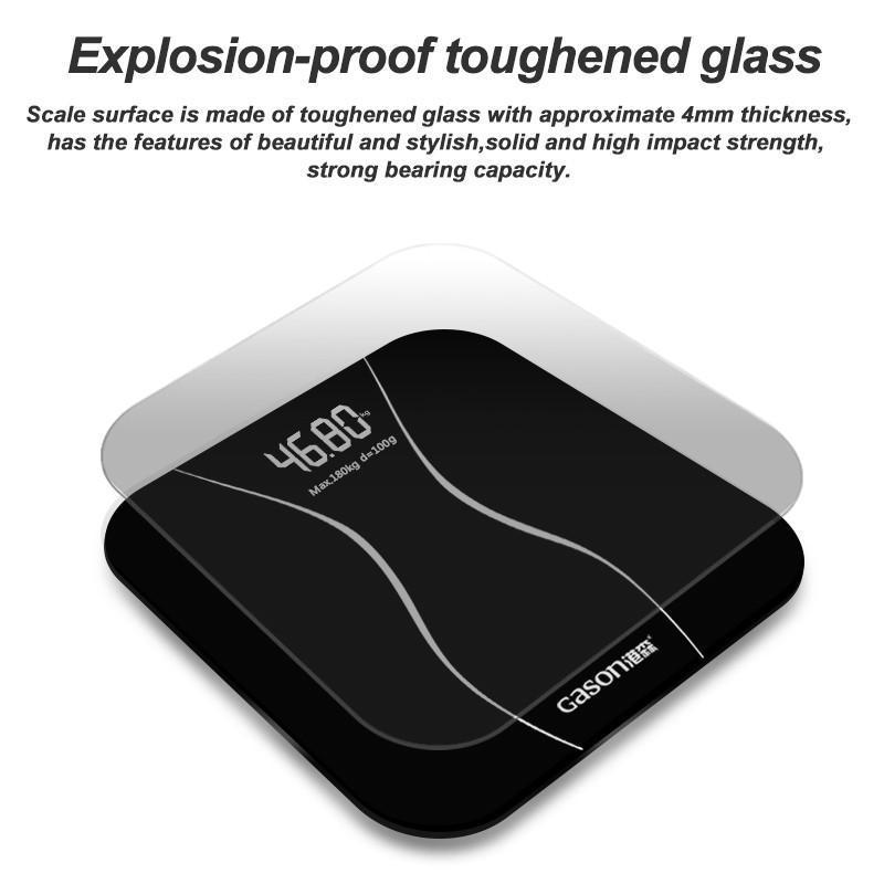 GASON A2 Bathroom Floor Scales Smart Household Electronic Digital Body Bariatric LCD 180kg=400lb/0.1kg - Image 5
