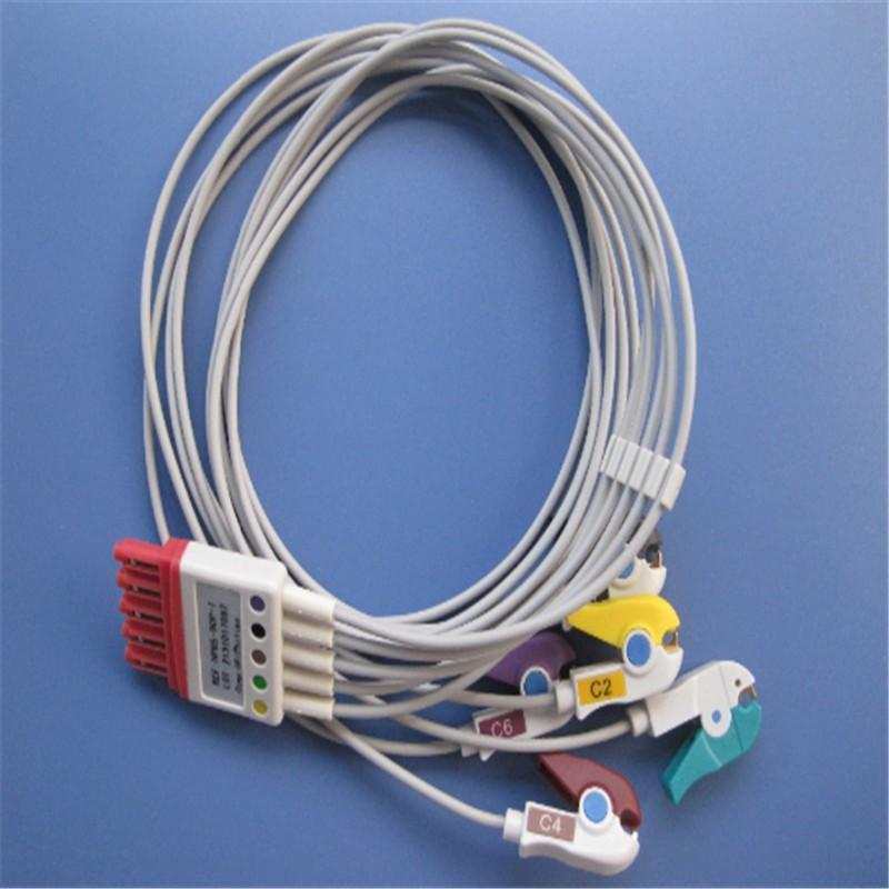 Five Lead ECG Leadwire. TPU Jacket, Wholesale or Retail, OEM, ODM - Image 3