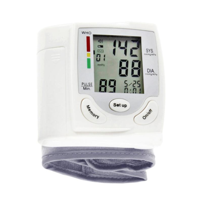 Digital LCD Wrist Blood Pressure Monitor Heart Beat Rate Pulse Meter Measure - Image 3