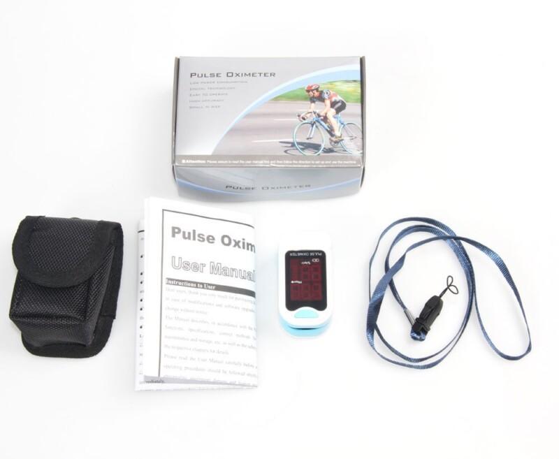 Fingertip Pulse Oximeter, Spo2 Monitor, Carry Case, Lanyard - Image 4