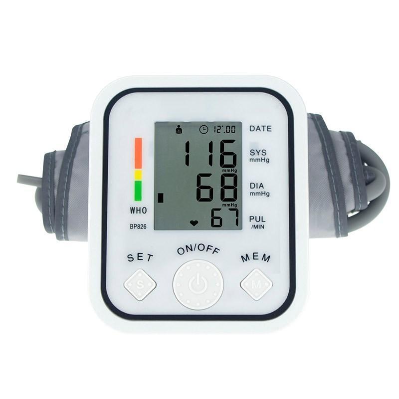 Full Automatic Upper Arm Blood Pressure Monitors Digital Electronic Sphygmomanometer Tonometer Pulse Heart Rate Monitor - Image 5