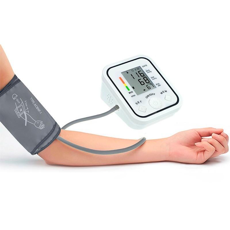 Full Automatic Upper Arm Blood Pressure Monitors Digital Electronic Sphygmomanometer Tonometer Pulse Heart Rate Monitor - Image 6