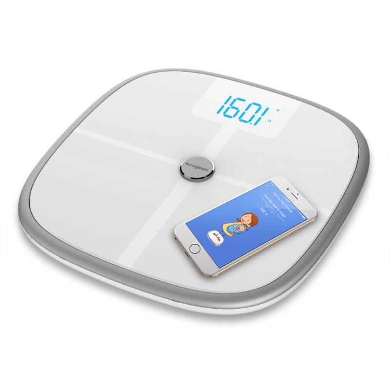 Koogeek Smart Scale Bluetooth Wi-Fi Health Body Weight Scale Sync Measure Muscle Bone Mass BMI BMR Body Fat Water Bathroom Scale - Image 2