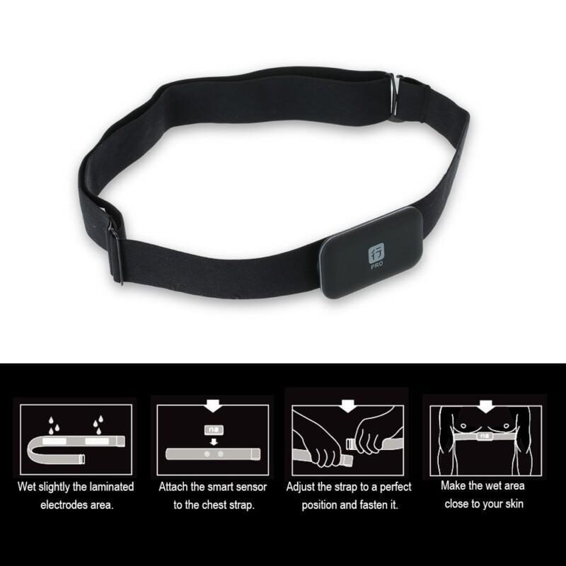 Wireless Smart Sensor Transmitter Heart Rate Monitor Tracker Chest Strap for Bluetooth V4.0 Smart Phones Bicycle Computers  - Image 4