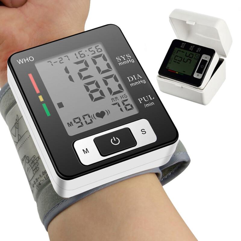 Digital Wrist Blood Pressure Monitor Portable Automatic Sphygmomanometer Blood Pressure Meter And LCD Digital Finger Oximeter - Image 4