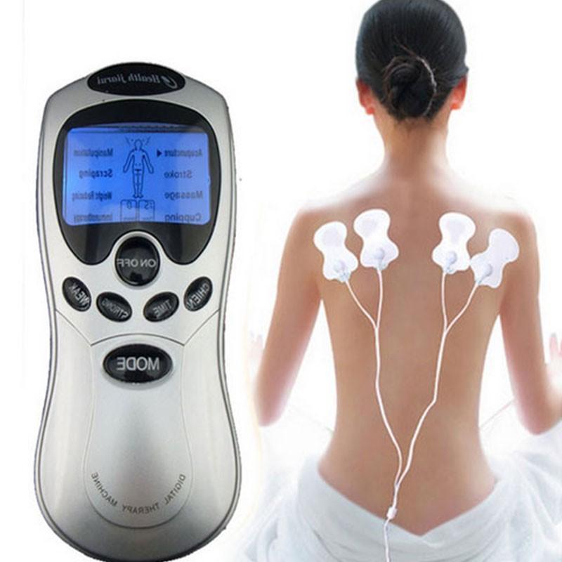 Electric Digital Acupuncture Therapy Neck Back Machine Massage Electronic Massager And LCD Digital Finger Oximeter - Image 4