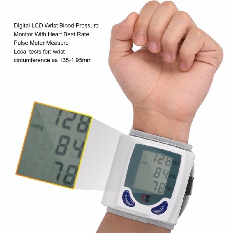 Digital LCD Cuff Arm Wrist Blood Pressure Monitor Meter Household Health Care Healthy Heart Beat Rate Pulse Measure Machine - Image 2