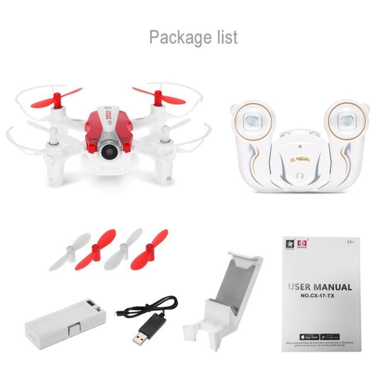 G-Sensor Selfie Original Drone Cheerson 0.3MP Camera Wifi FPV 2.4G 4CH 6-Axis Gyro RC Quadcopter  RTF Helicopter - Image 6