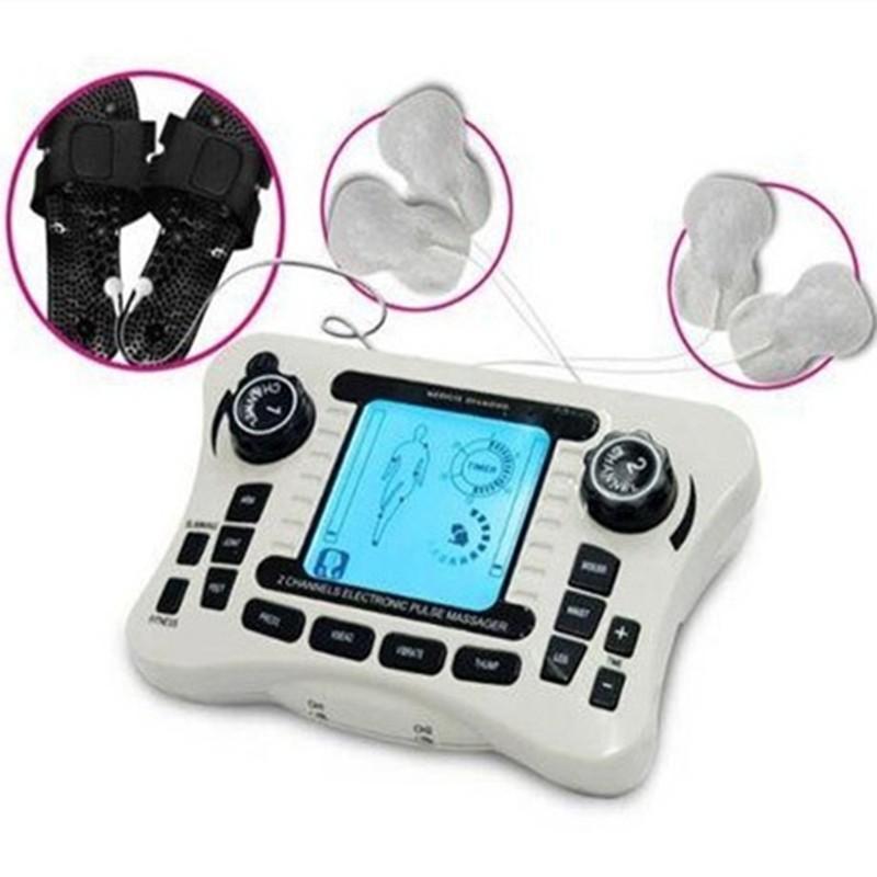 Dual Channel Pain Relief Nerve Muscle TENS Electro Stimulator Body Therapy Massager Physiotherapy Apparatus Foot Massage Slipper - Image 2