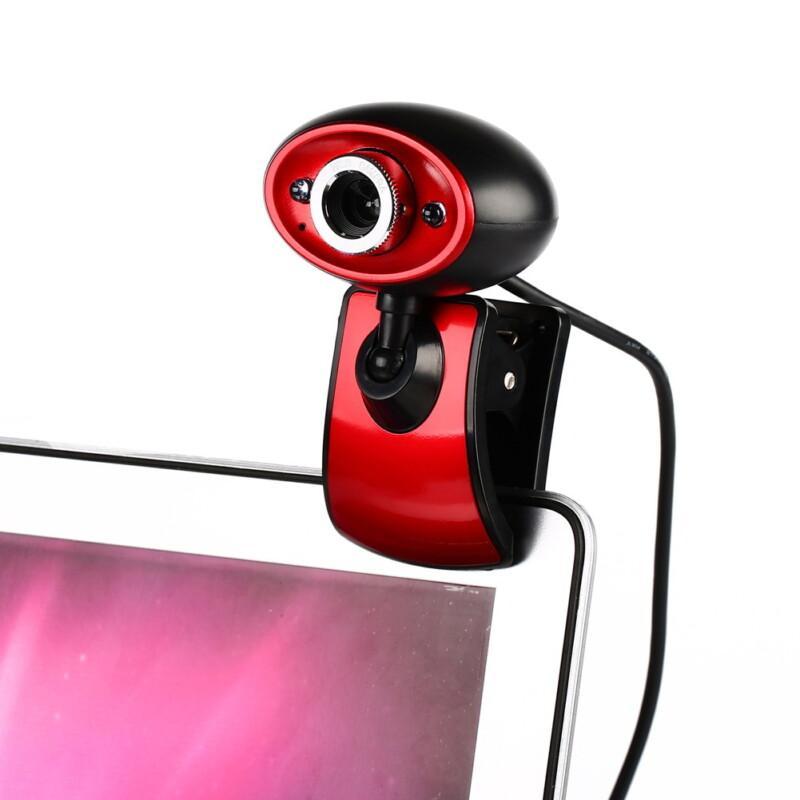 USB 16MP HD Webcam Web Cam Camera with MIC for Computer PC Laptop black Black+Red - Image 5
