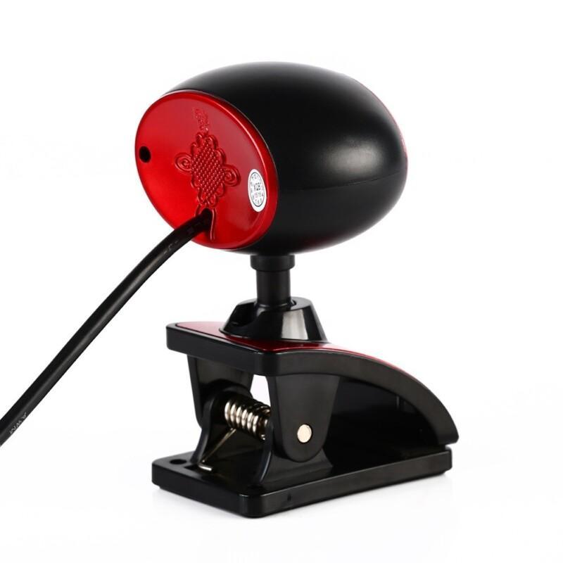 USB 16MP HD Webcam Web Cam Camera with MIC for Computer PC Laptop black Black+Red - Image 7