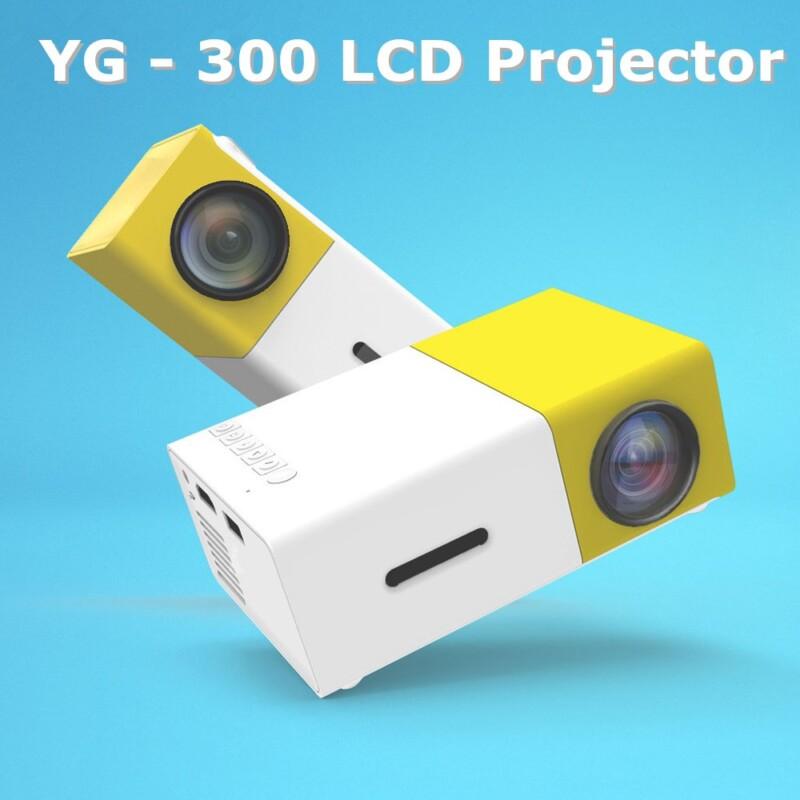 YG - 300 LCD Projector 600LM 1080P Mini Portable HD Movie LCD Projector For Video Games TV Home Cinema Media Player - Image 3