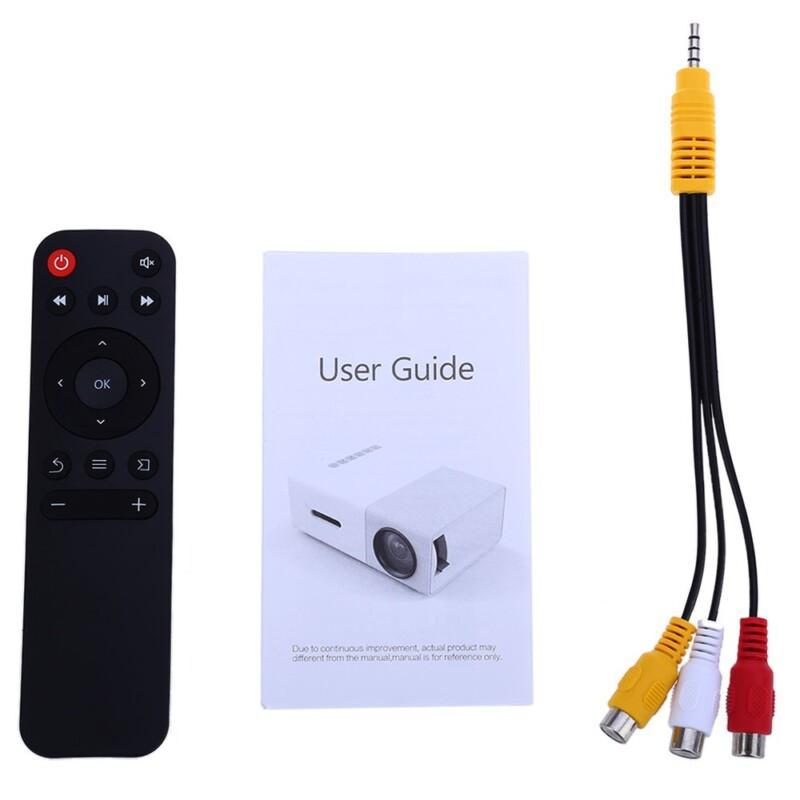 YG - 300 LCD Projector 600LM 1080P Mini Portable HD Movie LCD Projector For Video Games TV Home Cinema Media Player - Image 7
