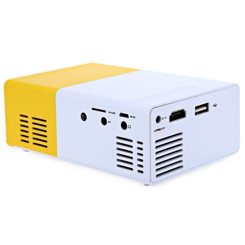 YG - 300 LCD Projector 600LM 1080P Mini Portable HD Movie LCD Projector For Video Games TV Home Cinema Media Player - Image 6