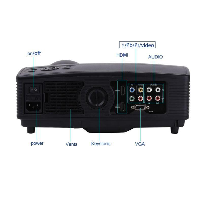 HD Projector 3500 Lumens 1280x800 LCD TV Full HD Video Home Theater Multimedia HDMI/VGA/ AV/ATV - Image 5