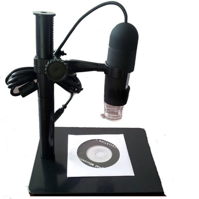 10X-220X USB Digital Microscope Endoscope Otoscope Magnifier Camera with 8 LED Light 5MP With Lifting Stand Magnification Tool