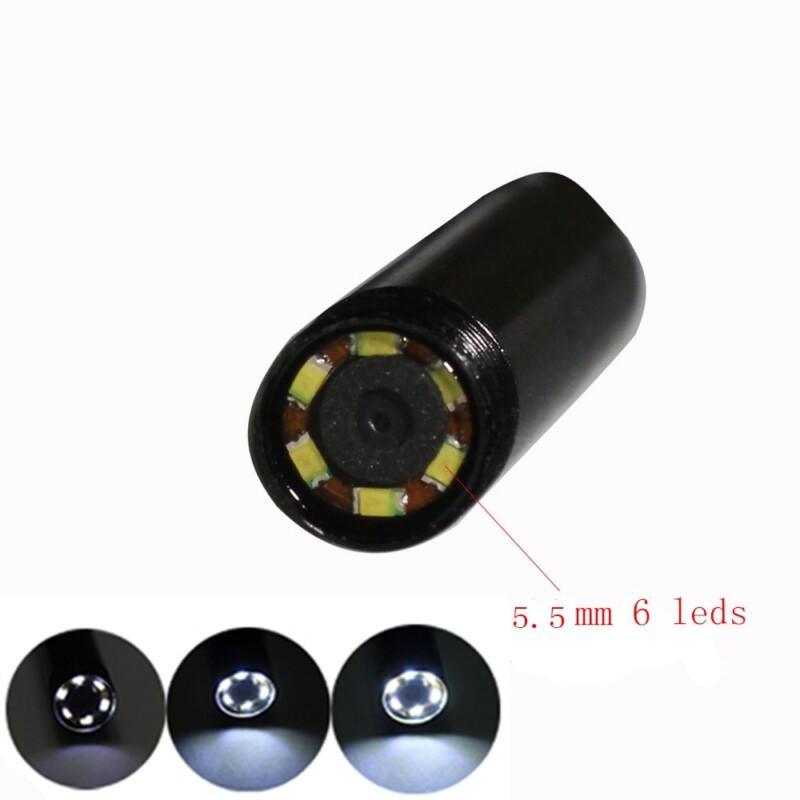 5.5mm Len 6 Leds Waterproof OTG UVC Snake Borescope USB Endoscope Android Camera 2M Cable 2IN1 Not IP Camera - Image 7