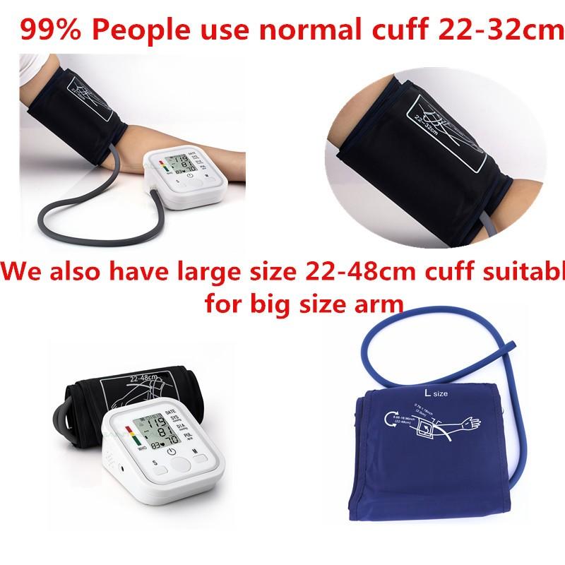 Digital LCD Upper Arm Blood Pressure Monitor Heart Beat Meter Machine Digital Tonometer for Measuring Pressure Automatic - Image 2