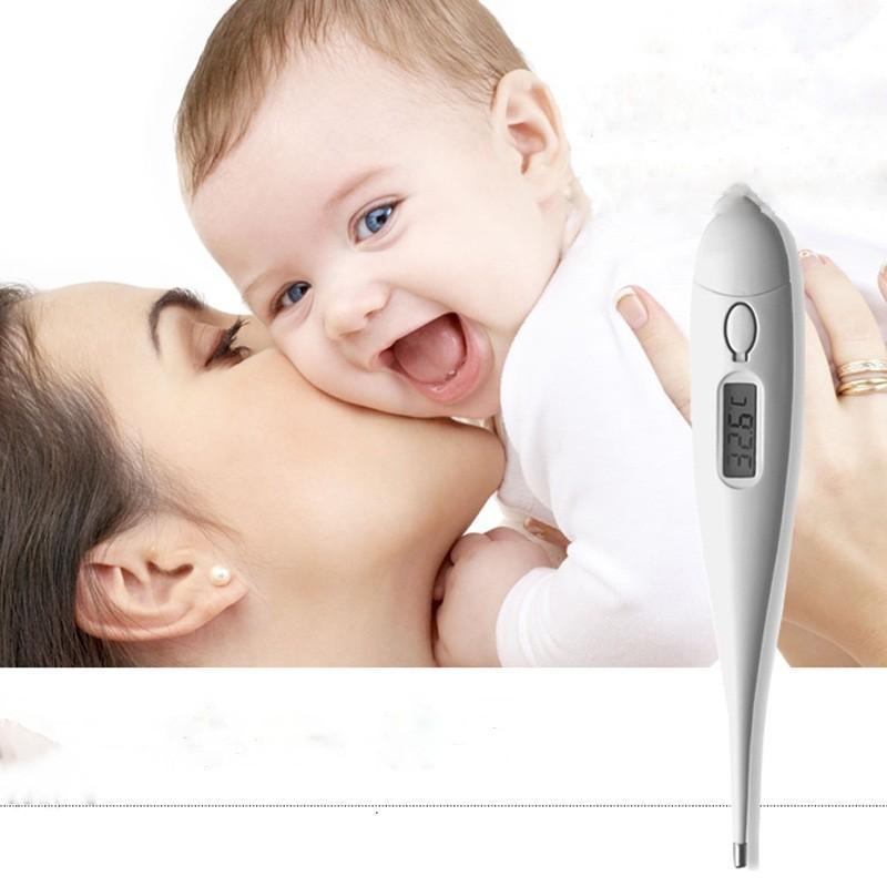 Mercury Temperature Baby Electronic Digital Thermometer Babycare Kid Display With Head Ears Forehead Oral Anal Armpit Thermometer - Image 2