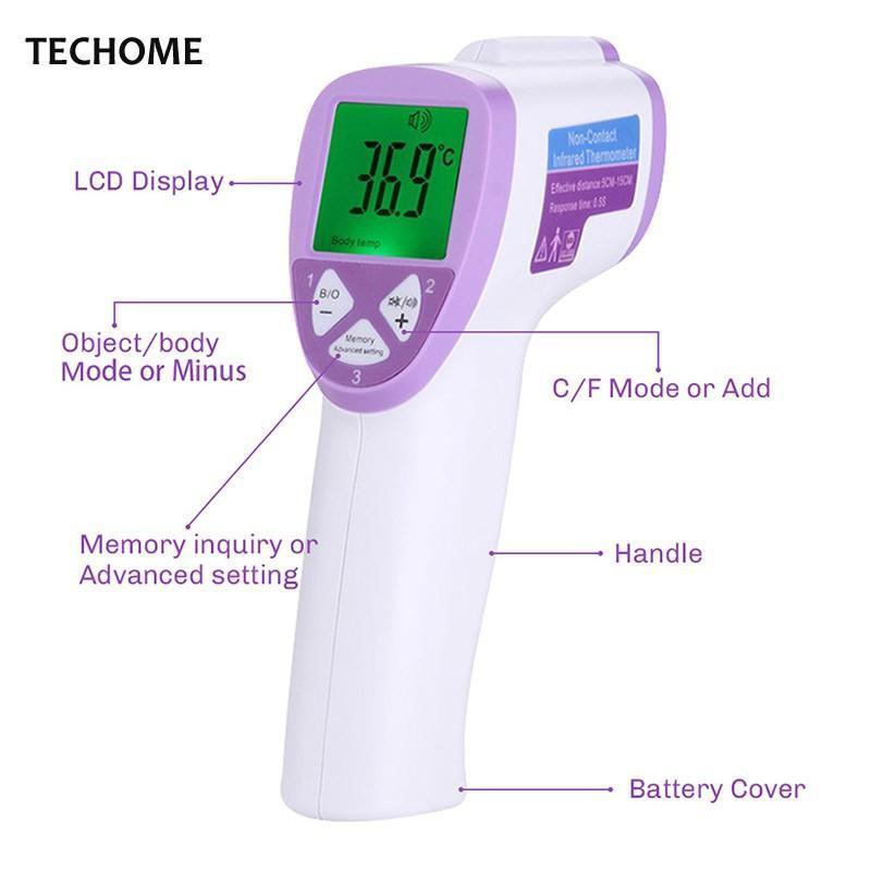 Diagnostic-Tool Digital Thermometer For Baby Adult Non Contact Infrared Thermometer Body Temperature Measure 3-Color Backlight - Image 3