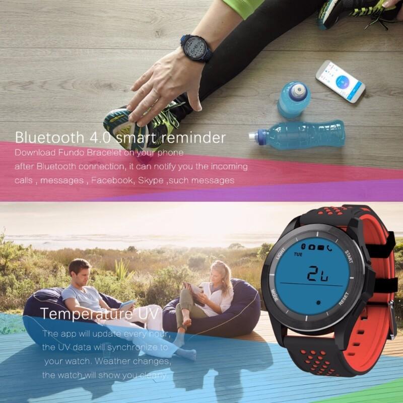 Bluetooth Smart Bracelet Sport Watch Support Altimeter/Pedometer/Sleep Monitor/Calorie Consumption Waterproof for Android iOS - Image 2