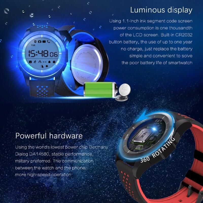 Bluetooth Smart Bracelet Sport Watch Support Altimeter/Pedometer/Sleep Monitor/Calorie Consumption Waterproof for Android iOS - Image 5