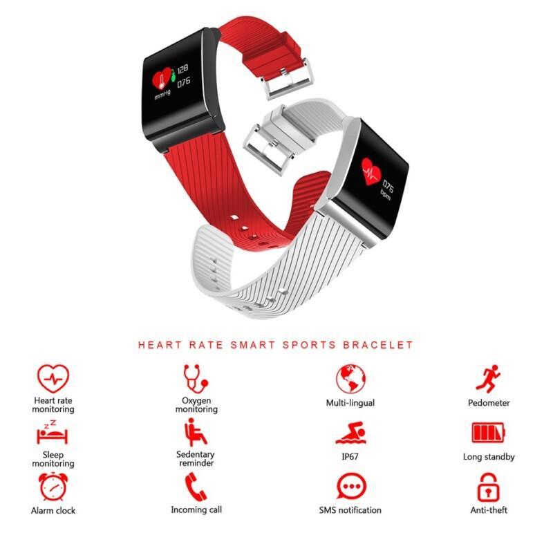 Waterproof Bluetooth Sports Smartband Fitness Activity Tracker Heart Rate Sleep Monitor Passometer Wristband Smart Bracelet - Image 4