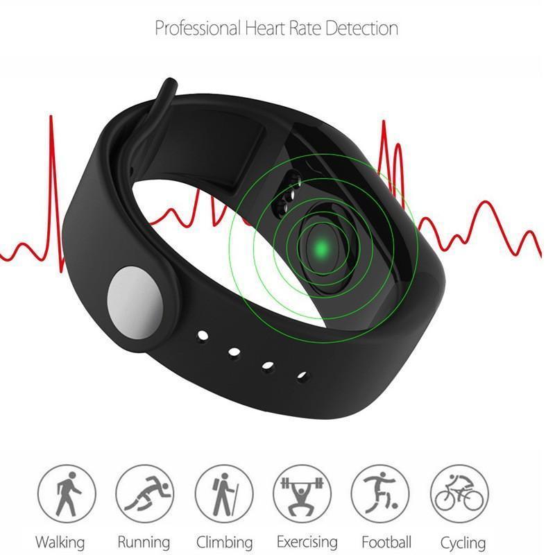 Bluetooth 4.0 Sports SmartWatch Heart Rate Tracker Passometer Pressure Monitor Call Reminder Bracelet Smart watch - Image 2