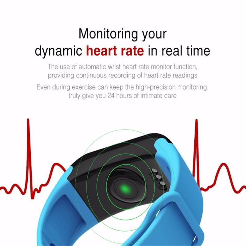 Bluetooth 4.0 Sports SmartWatch Heart Rate Tracker Passometer Pressure Monitor Call Reminder Bracelet Smart watch - Image 5