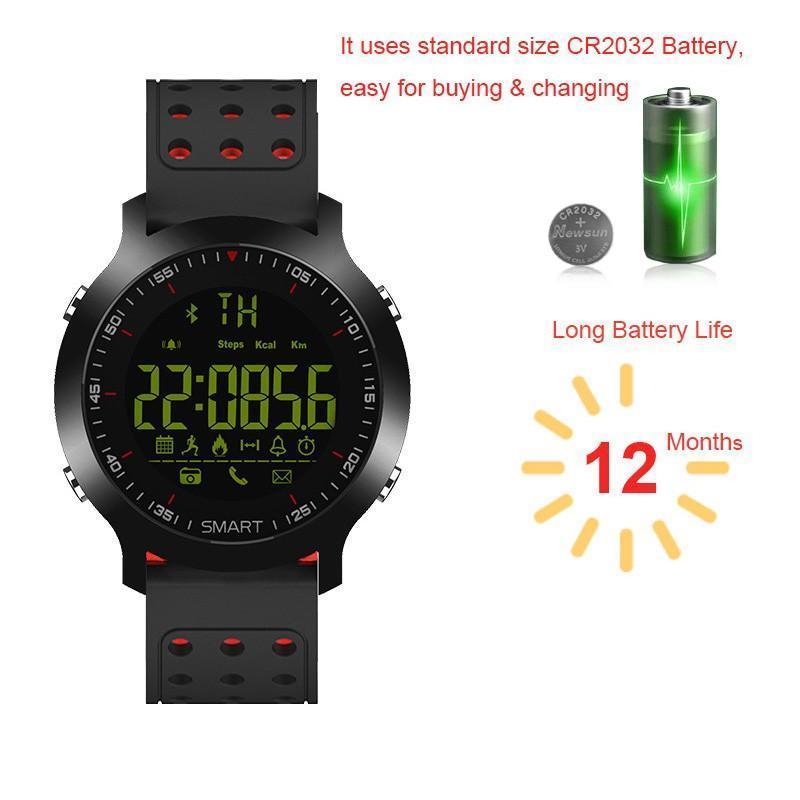 Smart Watch Bluetooth 4.0 Call Reminder Remote Control Stopwatch Pedometer 5 ATM Water Resistant Smartwatch - Image 2