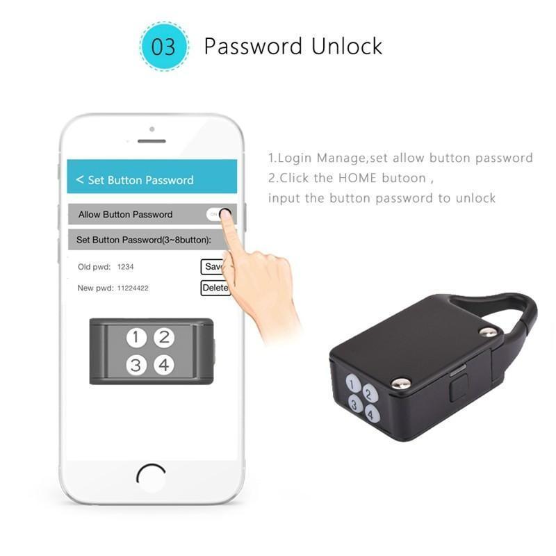 Smart Bluetooth Lock Waterproof Keyless Remote Control Locker Outdoor Anti Theft PadLock for Intelligent Phone Android/IOS APP - Image 6