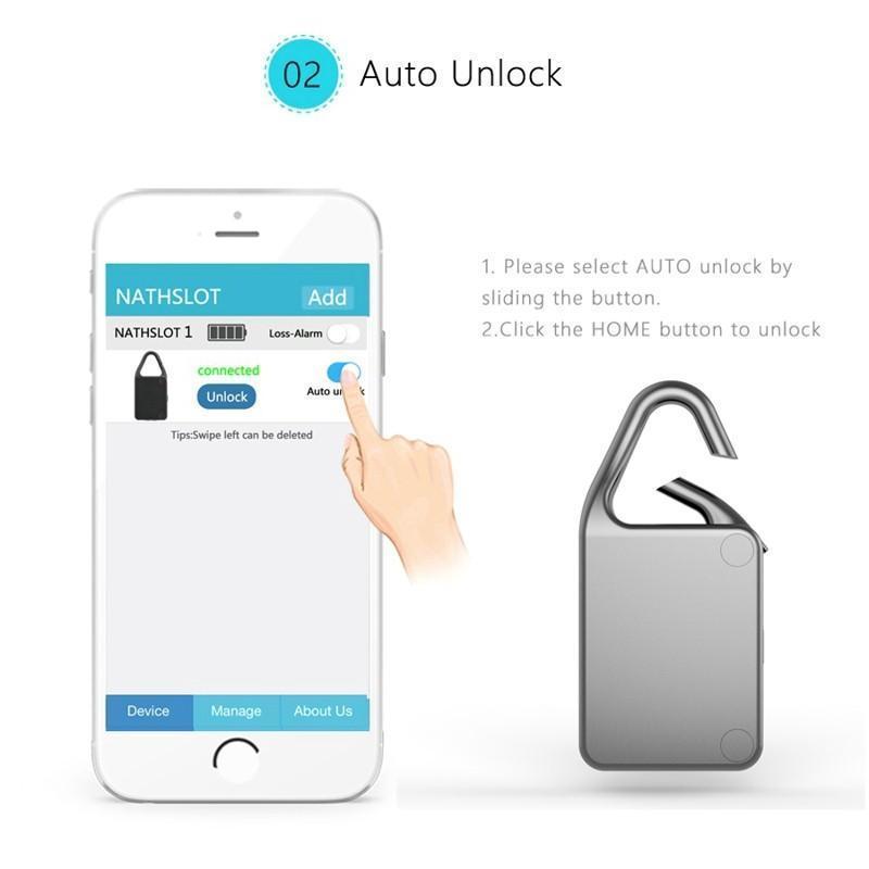 Smart Bluetooth Lock Waterproof Keyless Remote Control Locker Outdoor Anti Theft PadLock for Intelligent Phone Android/IOS APP - Image 4