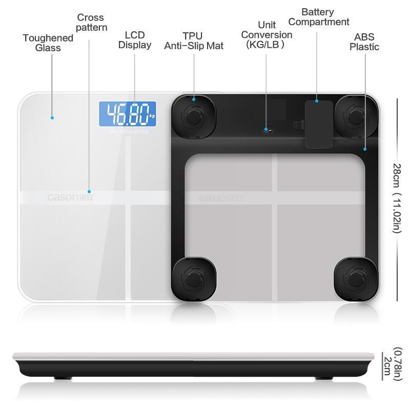 Floor Bathroom Scale For Body Weigh Smart Household Electronic Digital Heavy Weigh LCD Display Precision 180KG/400LB - Image 2