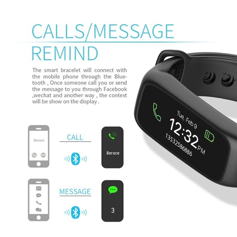 Bluetooth Smart Band Bracelet Cardio Dynamic Heart Rate Full Color Screen Pedometer Fitness Tracker Smart Watch Alarm Clock - Image 2