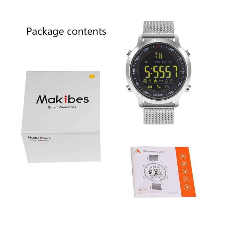 Smart Watch Men Sport Watch 5ATM Waterproof Bluetooth 4.0 SmartWatch Pedometer Call reminder Stopwatch - Image 6