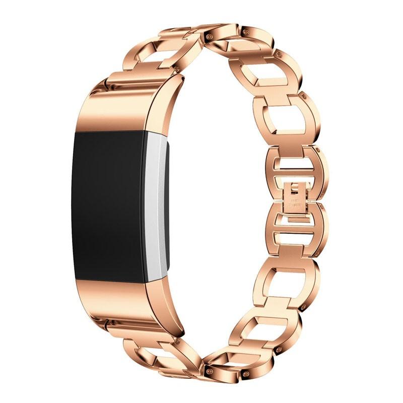 Luxury Genuine Stainless Steel Bracelet Smart Watch Band Strap For Fitbit Charge 2 - Image 3