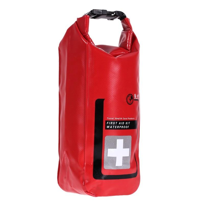 First Aid Bag Emergency Kits Empty Travel Dry Bag Rafting Camping Kayaking Portable Medical Bag Red Waterproof 2L  - Image 3