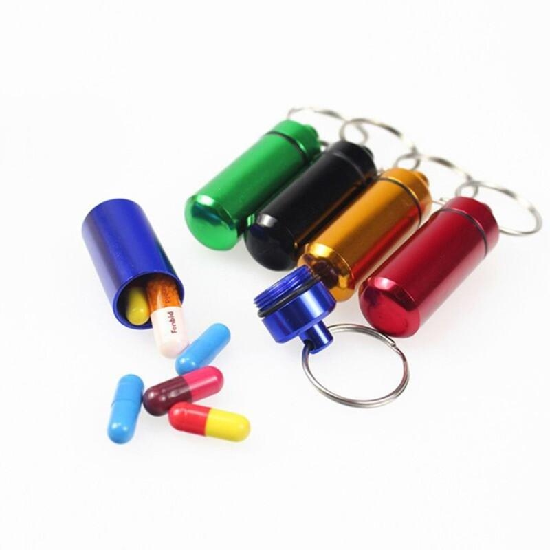 Mini Pocket Medicine Bottles Waterproof Pill Bottle First Aid Kit Outdoor Camping Equipment Keychain Emergency Survival Tool - Image 2
