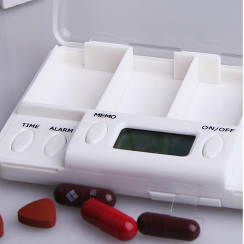 4 Grid Intelligent Electronic Timing Pill Case Alarm Timer Pills Reminder Storage Box Medicine Box Organizer Pill Container - Image 4