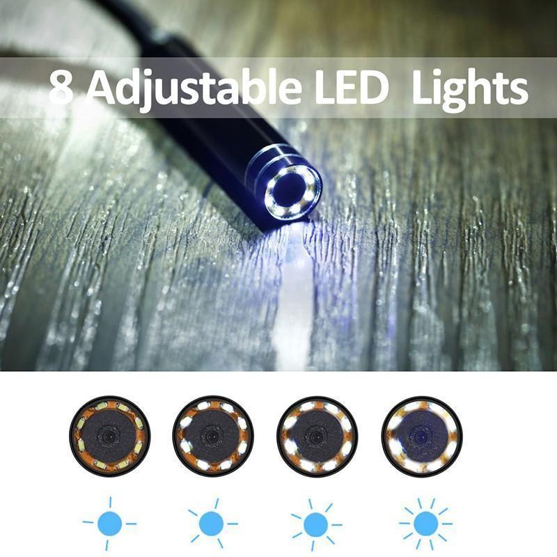 Wireless Endoscope Camera 8LED 2MP HD720P Wifi  Hard Flexible Snake USB Android IOS  Iphone - Image 6