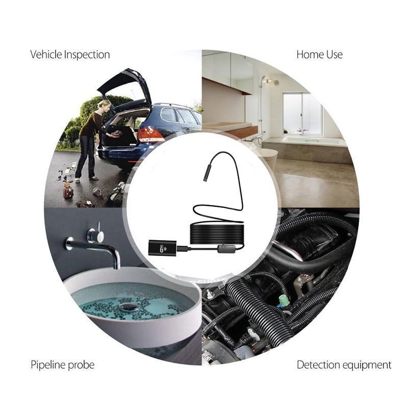 Wireless Endoscope Camera 8LED 2MP HD720P Wifi  Hard Flexible Snake USB Android IOS  Iphone - Image 2