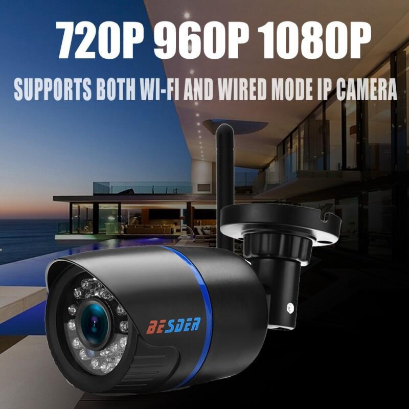 IP Camera Wifi 1080P 960P 720P ONVIF Wireless Wired P2P CCTV Bullet Outdoor Camera With Micro SD Card Slot Max 64G - Image 2