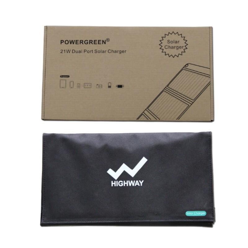 PowerGreen Folding Solar Charger 21W with Dual USB Foldable Solar Panel Bag for iphone6s 6 Plus,Android,Samsung ,HTC,LG,Nexus - Image 6
