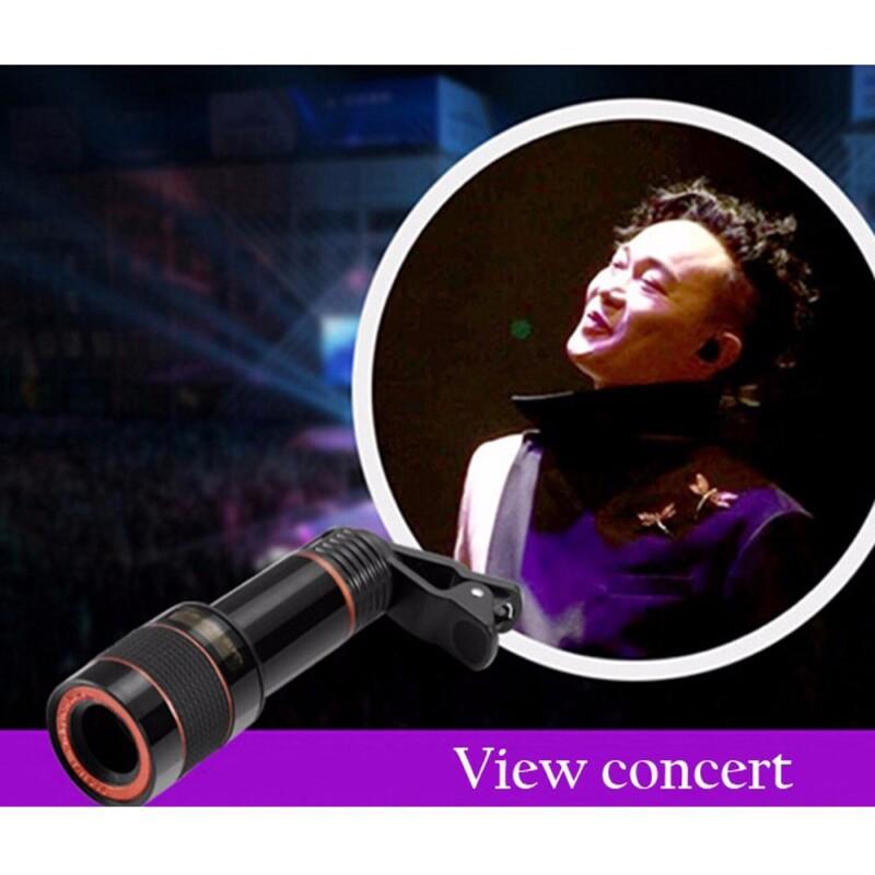  Zoom Optical 8x Phone Telescope Portable Mobile Phone Telephoto Camera Lens and Clip for iPhone Samsung HTC Huawei LG Sony Etc - Image 4