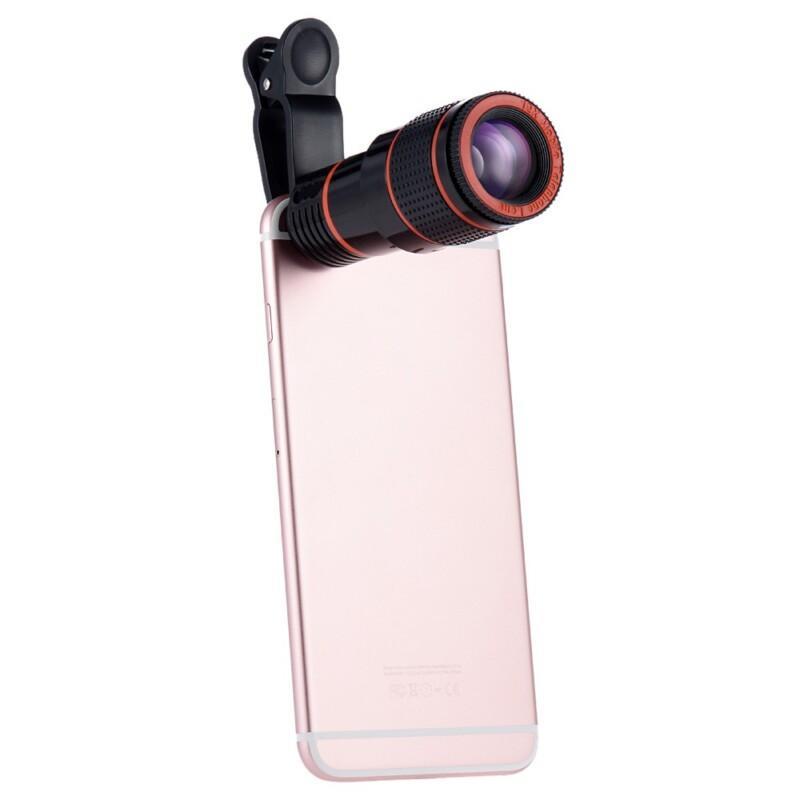 12X Zoom Mobile Phone Lens Clip-on Telescope Camera Lens for iPhone 7 6S plus Samsung S7 S6 Edge Xiaomi Huawei Lenovo - Image 2