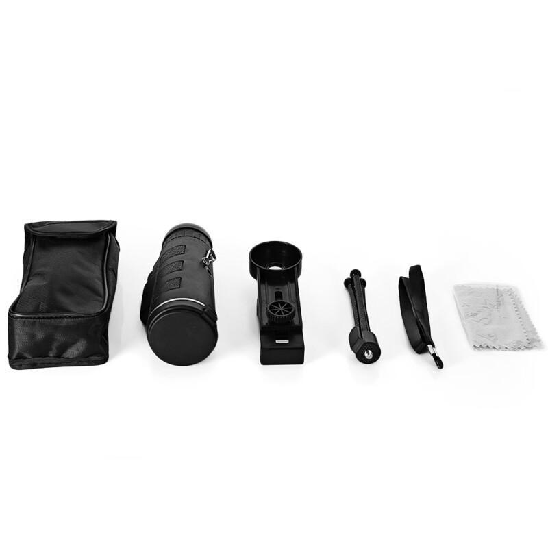 Telescope Night Vision 40X60 Monocular Zoom Scope for Mobile Phone Camera Camping Hiking Fishing with Compass Phone Clip Tripod - Image 5