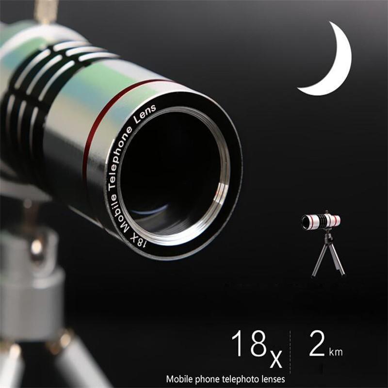 18X Optical Telescope Lens Phone Camera Lenses Telephoto Zoom Lens For iPhone 7 5 6 S Samsung Cell Phone with Tripod - Image 6