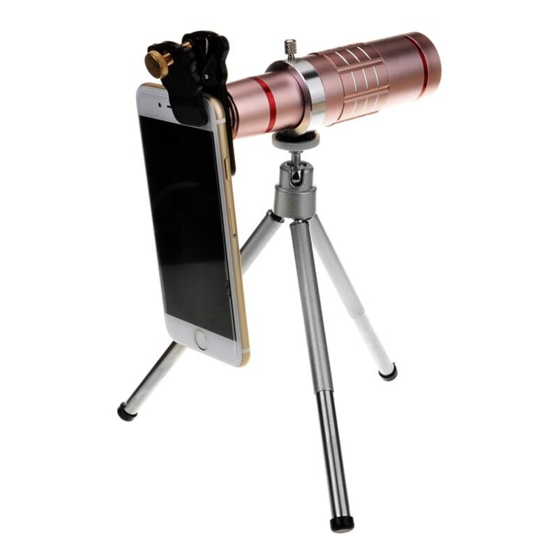 18X Optical Zoom Mobile Telescope Smartphone Telephoto Camera Metal Lens With Tripod For iPhone 7 Samsung S8 Plus Sony - Image 2