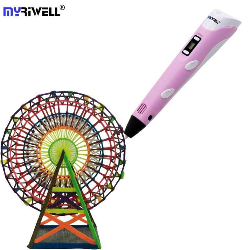 3D Pen Myriwell 2nd Generation RP-100B LED Display DIY 3D Printer Pen With 3 Color 9M ABS Arts 3D Pens - Image 3